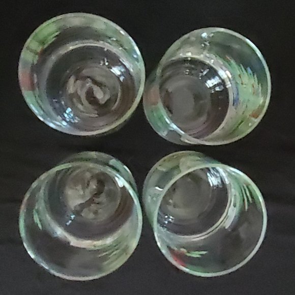 Luminarc Noel Tumbler Glasses 1992 Set of 4 - Picture 5 of 6